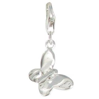 Les Poulettes Jewels   Sterling Silver Charms Butterfly   with Lobster Clasp: Stphanie Ducauroix: Jewelry