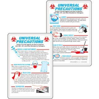 Emedco Universal Precautions Wallet Card: Industrial Warning Signs: Industrial & Scientific
