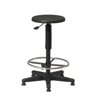 Office Star Products Height Adjustable Drafting Stool with Footring
