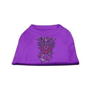 Eagle Rose Nailhead Shirts Purple M (12)  Pet Shirts 