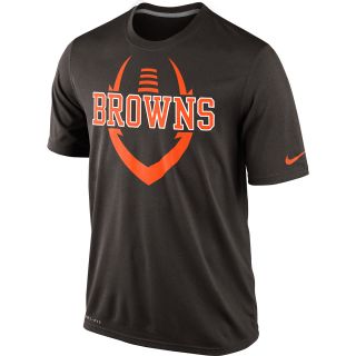 NIKE Mens Cleveland Browns Dri FIT Legend Icon Short Sleeve T Shirt   Size: Xl,