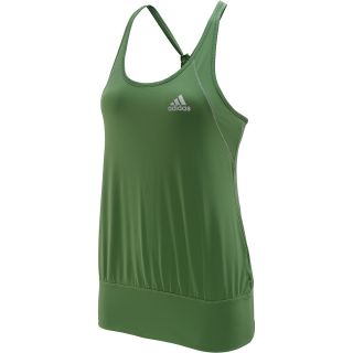 adidas Womens Boyfriend Layer Tank   Size Xl, Tribe Green/silver