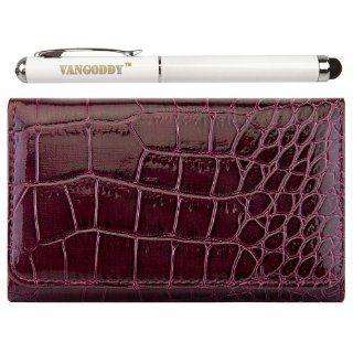VG Crocodile Wallet Pouch Case (Burgundy) for HTC Butterfly S / Droid DNA Smartphone + Vangoddy Executive Stylus Pen & Laser: Cell Phones & Accessories