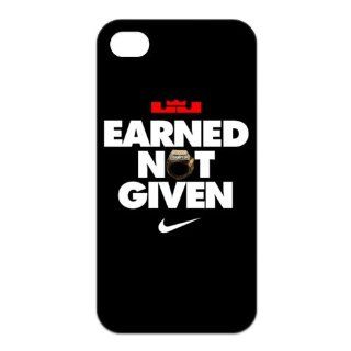 Treasure Design LeBron James Earned Not Given Apple iphone 4/4s Designer TPU Case Cover Protector Bumper: Cell Phones & Accessories