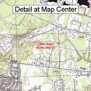 USGS Topographic Quadrangle Map   Castle Hayne, North Carolina (Folded/Waterproof) : Outdoor Recreation Topographic Maps : Sports & Outdoors