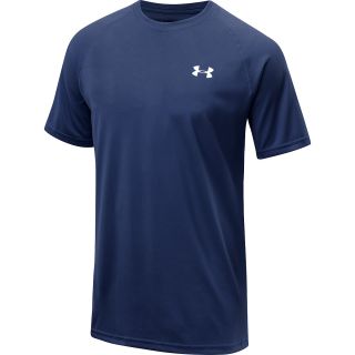 UNDER ARMOUR Mens Tech Short Sleeve T Shirt   Size: Medium, Midnight Navy/white