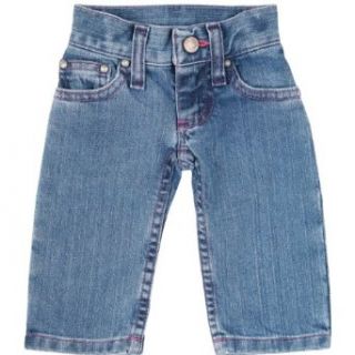 Wrangler Baby Girls Five Pocket Styling with Embroidery and Patch Jean Clothing