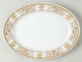 Wallace Heritage (Japan) Daphne 14 Oval Serving Platter, Fine China Dinnerware