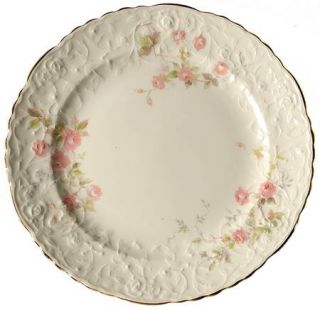 Pope Gosser Rosebank Dessert/Pie Plate, Fine China Dinnerware   Rosepoint Shape,