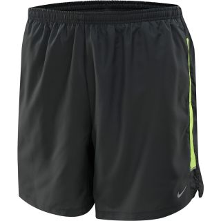 NIKE Mens 7 Woven Running Shorts   Size Small, Anthracite/volt