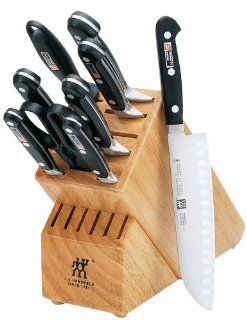 Zwilling J.A. Henckels Twin Pro S Stainless Steel 10 Piece Knife Set with Block: Kitchen & Dining