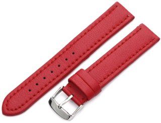 Hadley Roma Men's MSM739RQ 180 18 mm Red Genuine 'Lorica' Leather Watch Strap: Watches