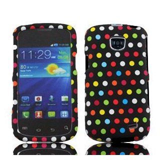 Samsung Rainbow Dots Faceplate Hard Phone Case Cover for Straight Talk Samsung Galaxy Proclaim 720C SCH S720C: Cell Phones & Accessories