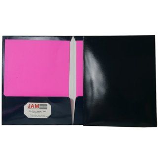 Two Pocket Navy Blue Glossy Presentation Folder (9 1/2 X 11 1/2)   Sold individually : Colored File Folders : Office Products