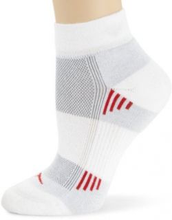Saucony Women's Ultra Cushioned No Show Socks, White/Grey, 6 8