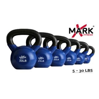 Mark 5 to 30 lb. Premium Vinyl Coated Kettlebell Set