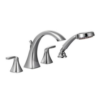 Moen Voss Double Handle Deck Mount Roman Tub Faucet Trim with