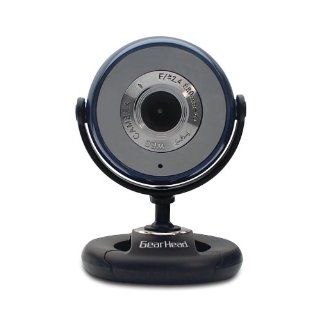 Gear Head USB 2.0 1.3 MP Webcam for PC, Blue with Black Accents (WC745BLU CP10): Electronics