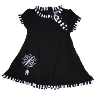 Sourpuss Clothing Itsy Bitsy Wednesday Dress Black 12mth: Infant And Toddler Dresses: Clothing