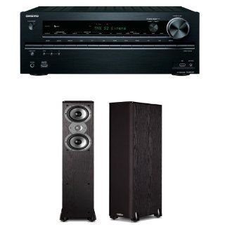Onkyo TX NR727 7.2 Channel Network A/V Receiver Plus A Pair of Polk Audio TSi300 Floorstanding Speakers: Electronics