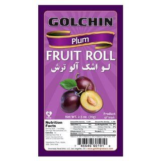 Golchin Plum Fruit Rolls, Aloo, 2.5 Ounce : Fruit Leather : Grocery & Gourmet Food
