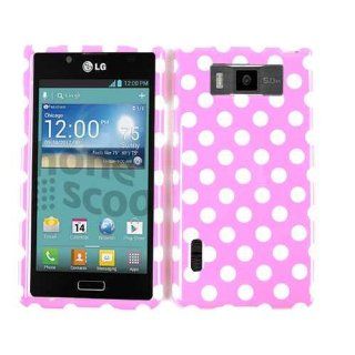 COVER FOR LG SPLENDOR/VENICE CASE FACEPLATE HARD PLASTIC POLKA DOTS TP1645 US 730 CELL PHONE ACCESSORY Cell Phones & Accessories