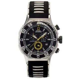 National Geographic Men's  NG730GKMK Signature Mega Steel Diver Watch: Watches