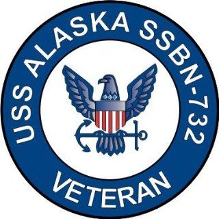 US Navy USS Alaska SSBN 732 Ship Veteran Decal Sticker 3.8": Automotive
