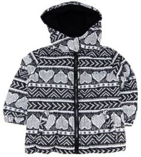 Pink Platinum Girls Digiheart Puffer Hooded Winter Jacket Coat Clothing