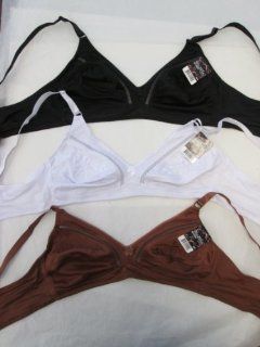 Comfortable 3 Black Brown White   Women Sexy No CUP BRA Size 36d: Rings: Jewelry