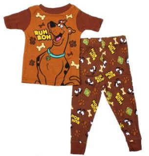 Scooby Doo Toddler Boys Cotton Sleepwear Set (4T): Clothing