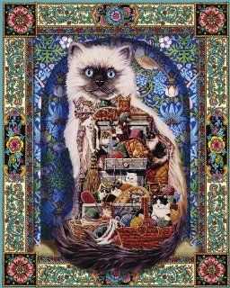 White Mountain Puzzles Cats Galore   1000 Piece Jigsaw Puzzle: Toys & Games