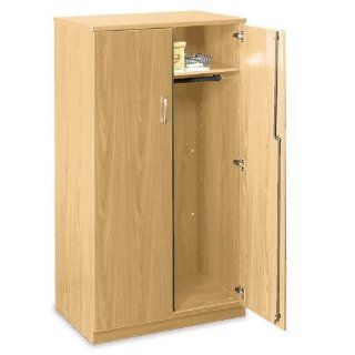 Intrinsic Wardrobe Storage Cabinet 66"H Fusion Maple : Office Products