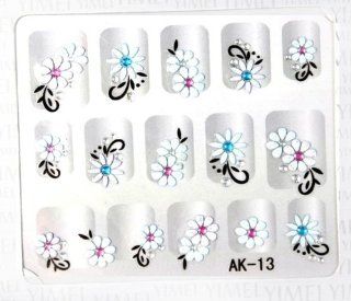 GGSELL YiMei Hot selling flowers nail decals fashion stereoscopic 3D nail sticker : Beauty