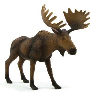 Mojo Fun 387023 European Elk / Moose   Realistic International Wildlife Toy Replica: Toys & Games