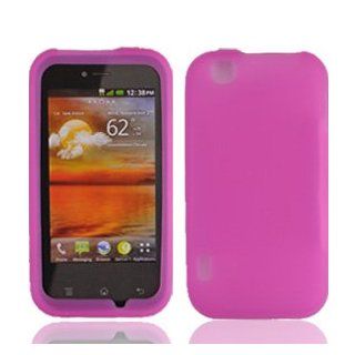For T mobil Mytouch Lg Maxx Touch E739 Accessory   Pink Silicon Skin Case Proctor Cover + Free Lf Stylus Pen: Cell Phones & Accessories