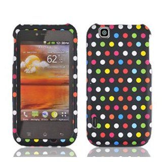 For T mobil Mytouch Lg Maxx Touch E739 Accessory   Color Dots Hard Case Proctor Cover + Free Lf Stylus Pen: Cell Phones & Accessories
