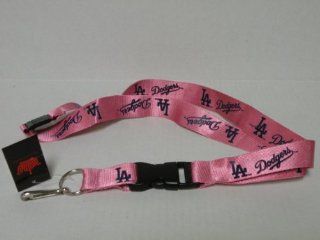 MLB Los Angeles Dodgers Pink Lanyard Keychain Id Ticket Clip : Sports Fan Baseball Caps : Sports & Outdoors