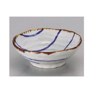 bowl kbu074 01 742 [5.12 x 1.89 inch] Japanese tabletop kitchen dish Small bowl large Banko stripe round small bowl [13x4.8cm] restaurant restaurant business for Japanese inn kbu074 01 742 Kitchen & Dining