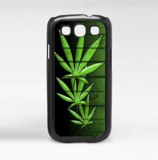 Three Weed Leaves Samsung Galaxy S3 I9300 Phone Hard Case: Everything Else