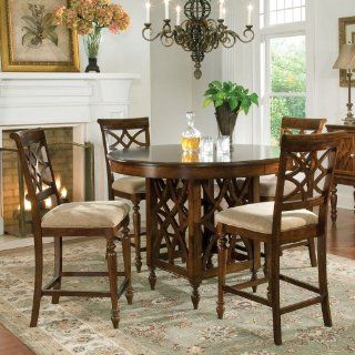 Standard Furniture Woodmont 5 Piece Counter Height Dining Room Set: Home & Kitchen