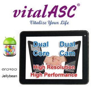 vitalASC 8" ARM A9 1.5Ghz Dual Core, DDR3 1GB, 12GB storage, 1024 TFT, Dual Camera, Multi touch Screen and Android 4.1 Jelly Bean  Tablet Computers  Computers & Accessories