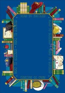 Educational Read to Succeed Kids Rug Rug Size: Oval 10'9" x 13'2"   Area Rugs