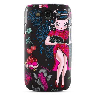 Geisha Gal Design Clip on Hard Case Cover for Samsung Galaxy S3 GT i9300 SGH i747 SCH i535 Cell Phone Cell Phones & Accessories