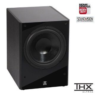 Crystal Acoustics TX 12SUB THX Ultra2 Certified 12" Subwoofer for Powerful and Dynamic Sound  Black Gloss/Black Ash: Electronics