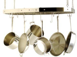 All Clad 773 Magnatrack 36 Inch by 22 Inch Hanging Pot Rack with 12 Hooks Cookware Kitchen & Dining