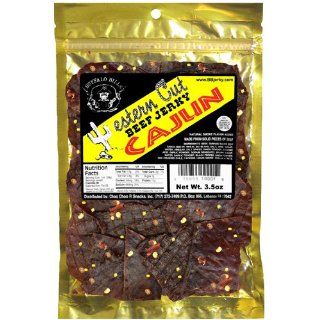 Buffalo Bills 3.5oz Cajun Western Cut Beef Jerky Pack (thin sliced hot and spicy beef jerky) : Jerky And Dried Meats : Grocery & Gourmet Food