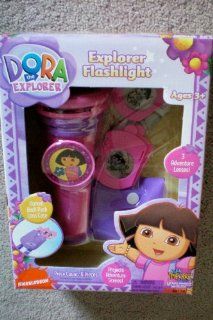 Nickelodeon Dora the Explorer Flashlight w/ 3 Adventure Lenses and BONUS Back Pack Lens Case    as shown [Great Christmas or Birthday Toy] : Other Products : Everything Else