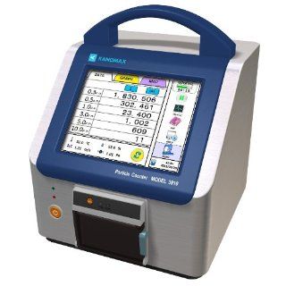 Kanomax 3910 Portable Laser Particle Counter, 0.3/0.5/1.0/3.0/5.0/10.0m Particle Size Range, 7.9" Width x 8 3/32" Height x 7.9" Depth: Precision Measurement Products: Industrial & Scientific