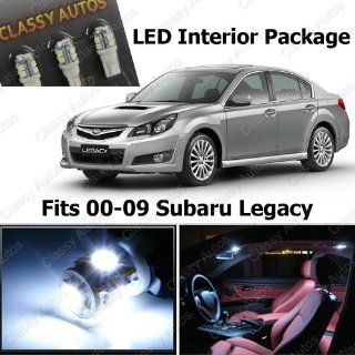 Classy Autos WHITE LED Lights Interior Package for Subaru Legacy (6 Pieces): Automotive